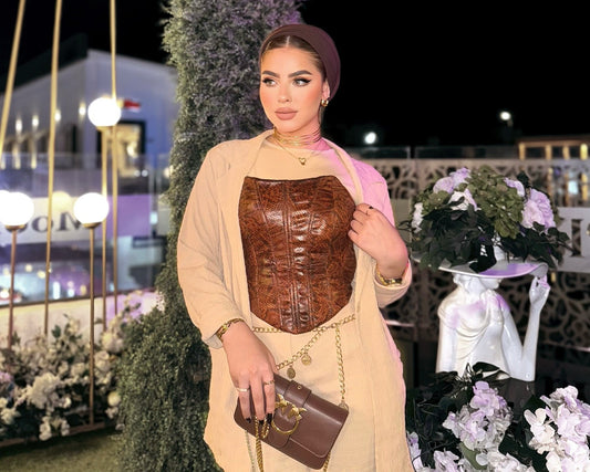 Beige suit