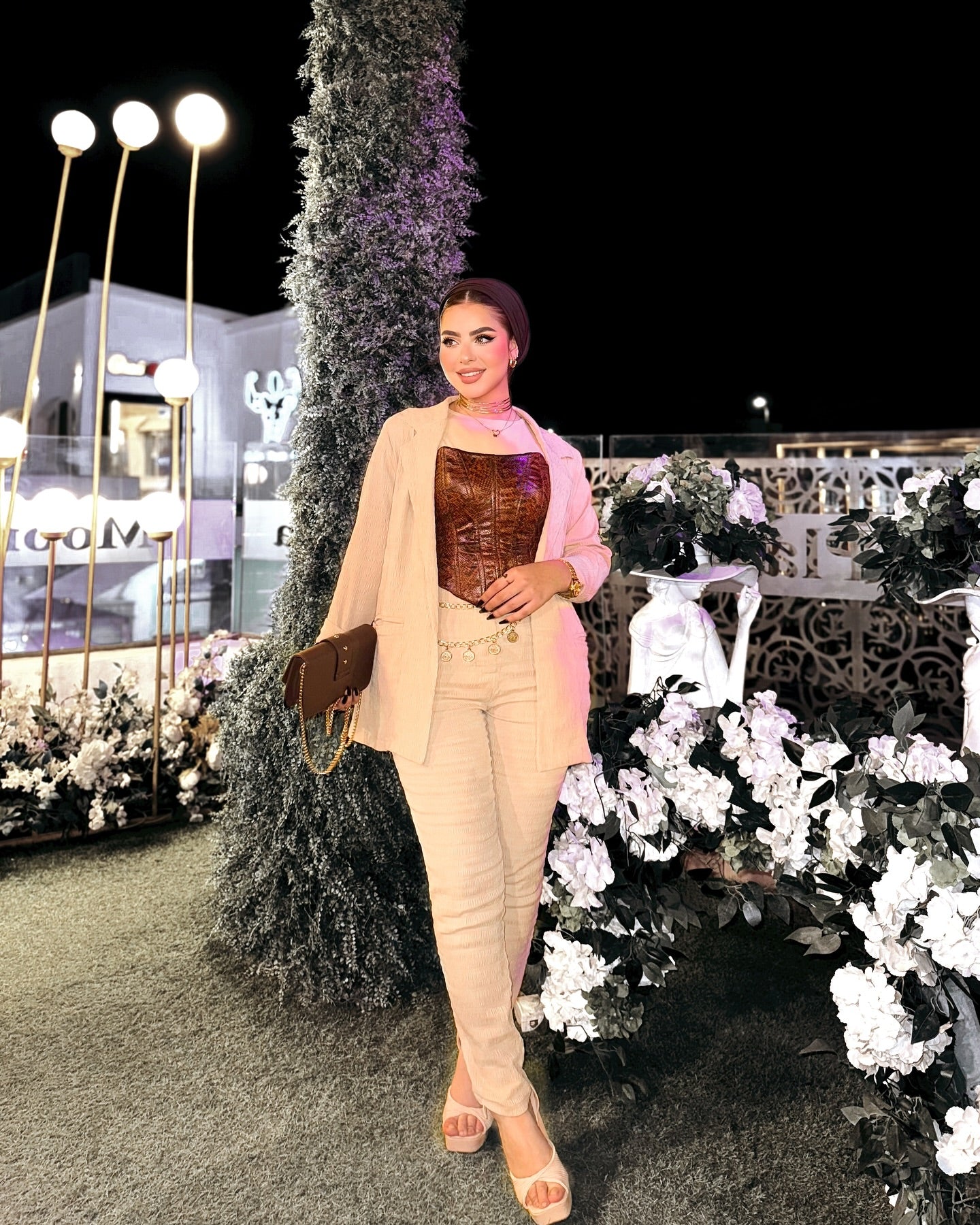 Beige suit