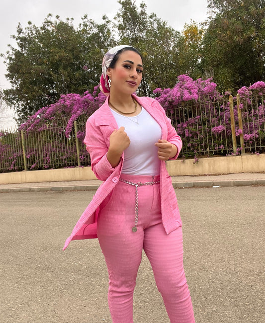 Pink suit