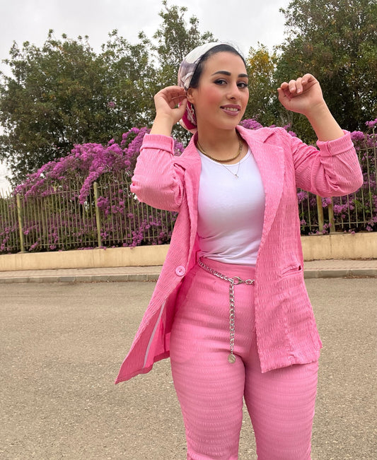 Pink suit