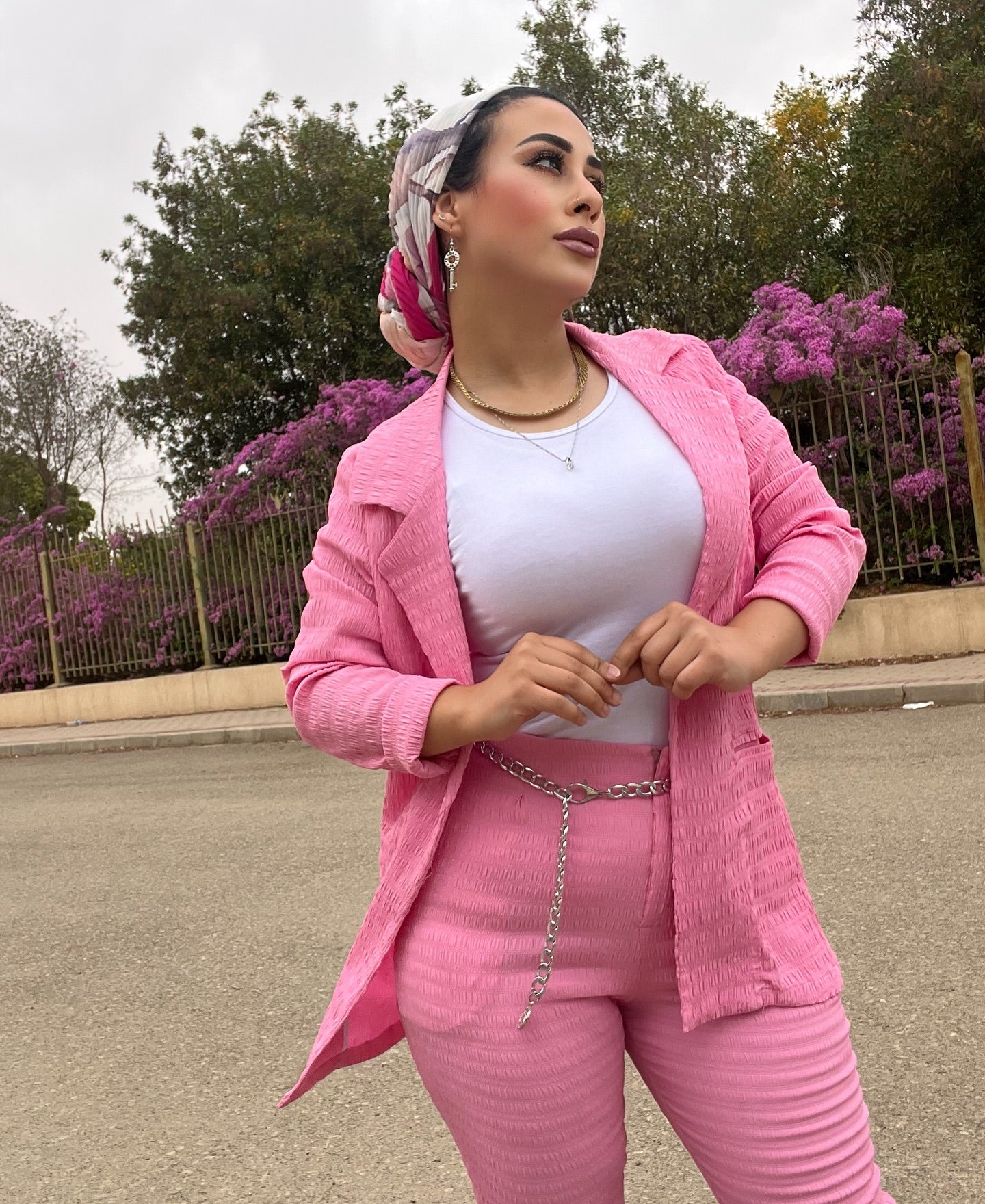 Pink suit