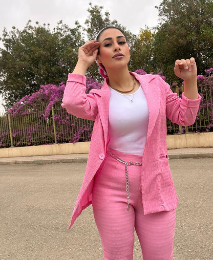 Pink suit