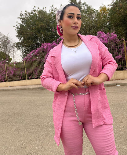 Pink suit