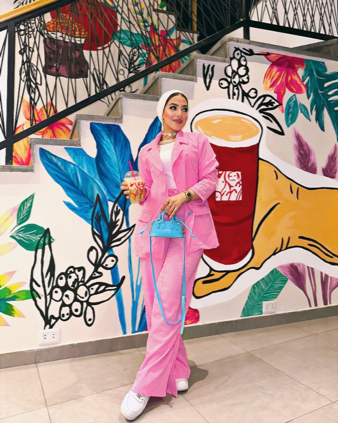 Pink suit