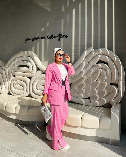 Pink suit