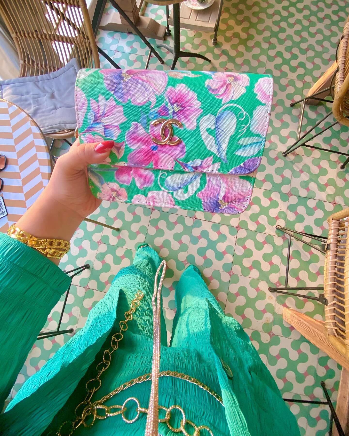 Green suit