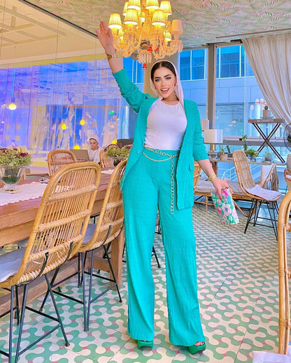 Green suit
