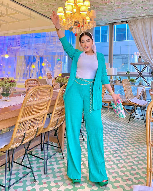 Green suit