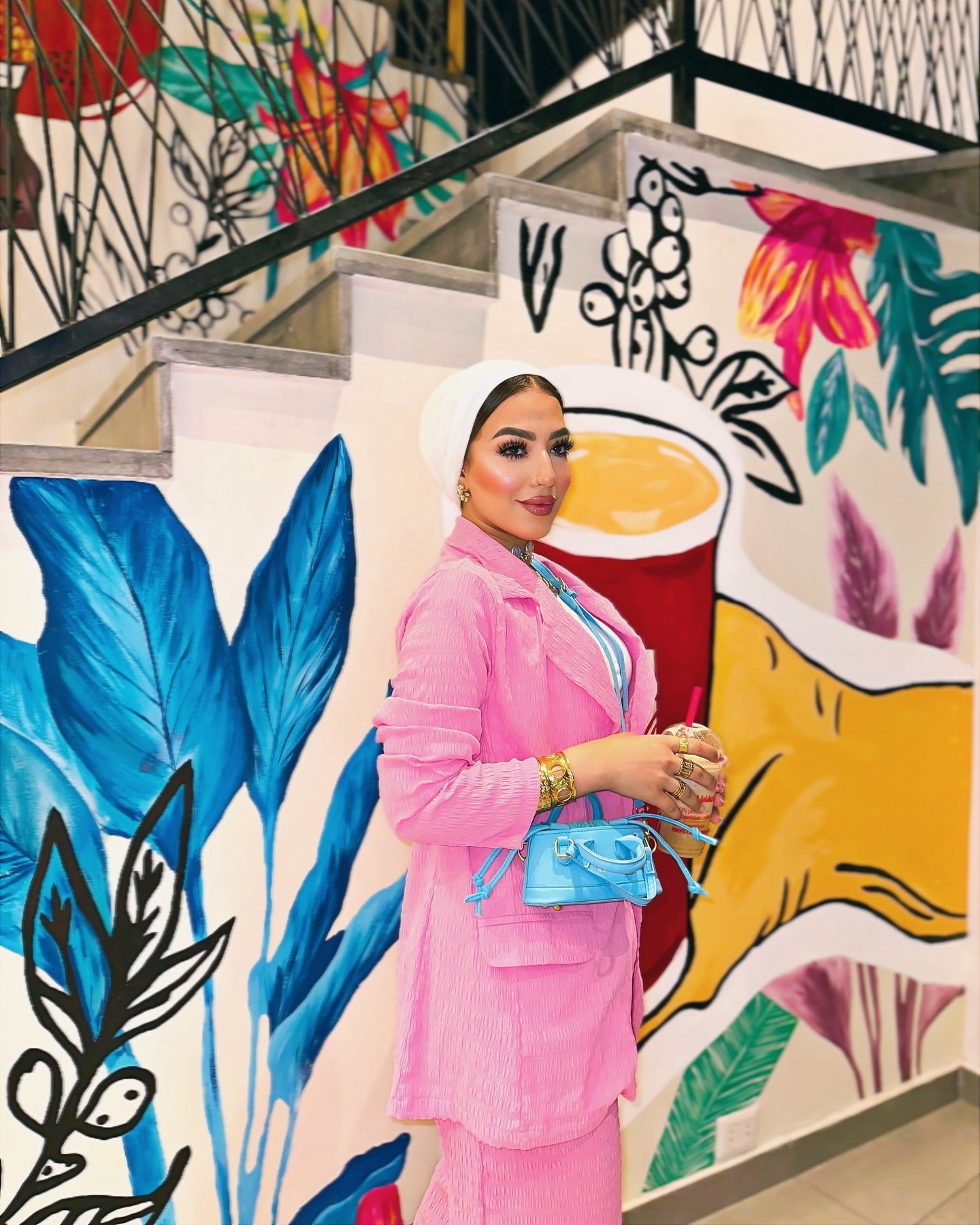 Pink suit