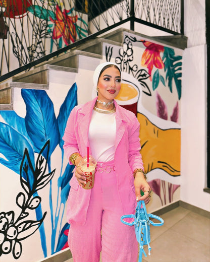 Pink suit