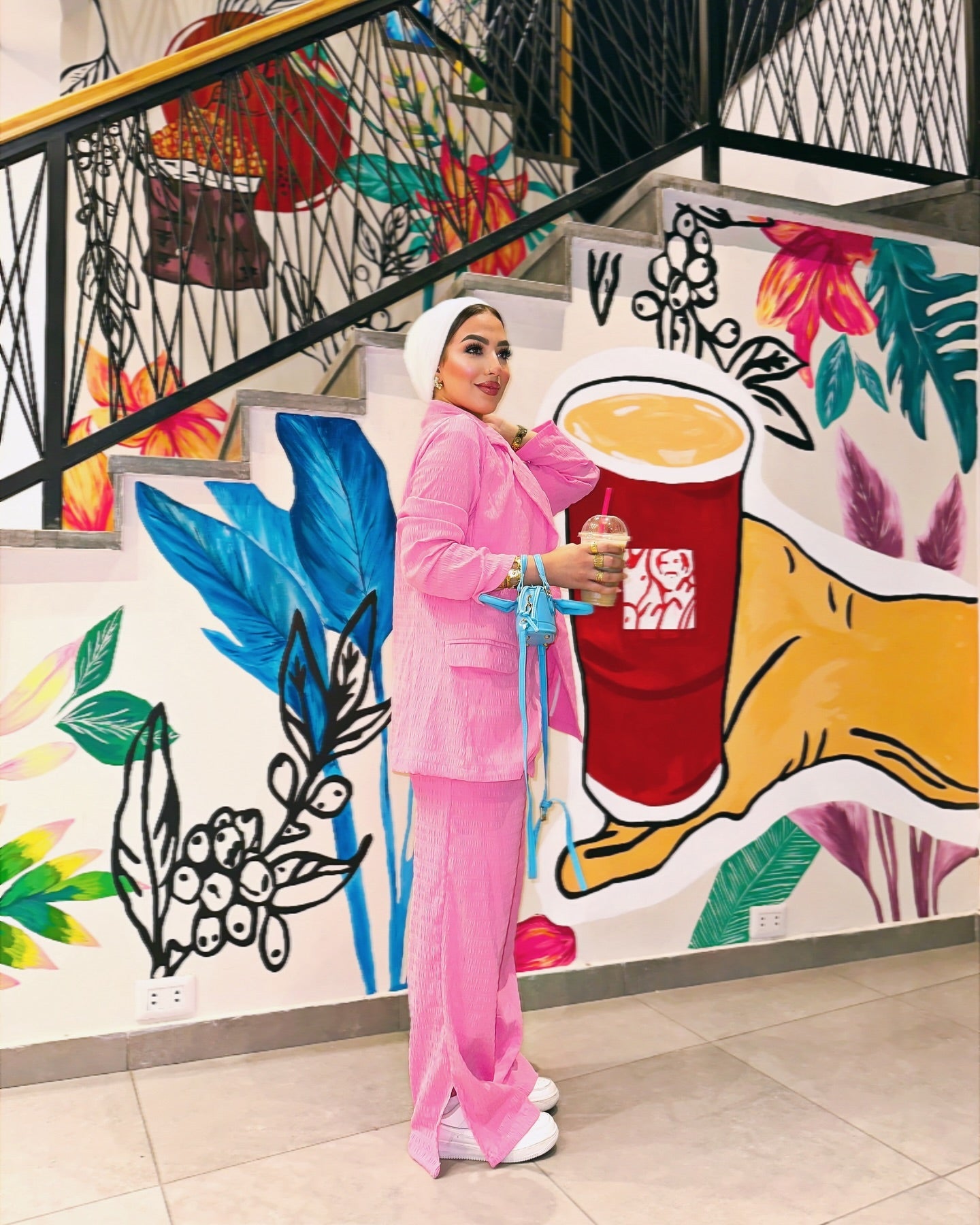 Pink suit
