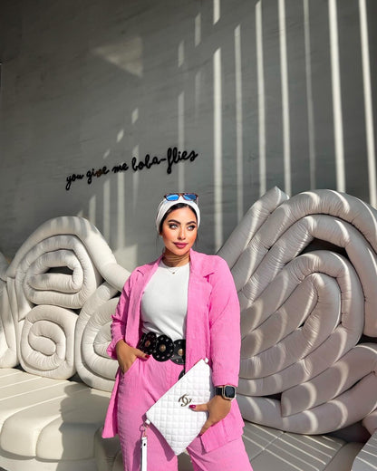 Pink suit