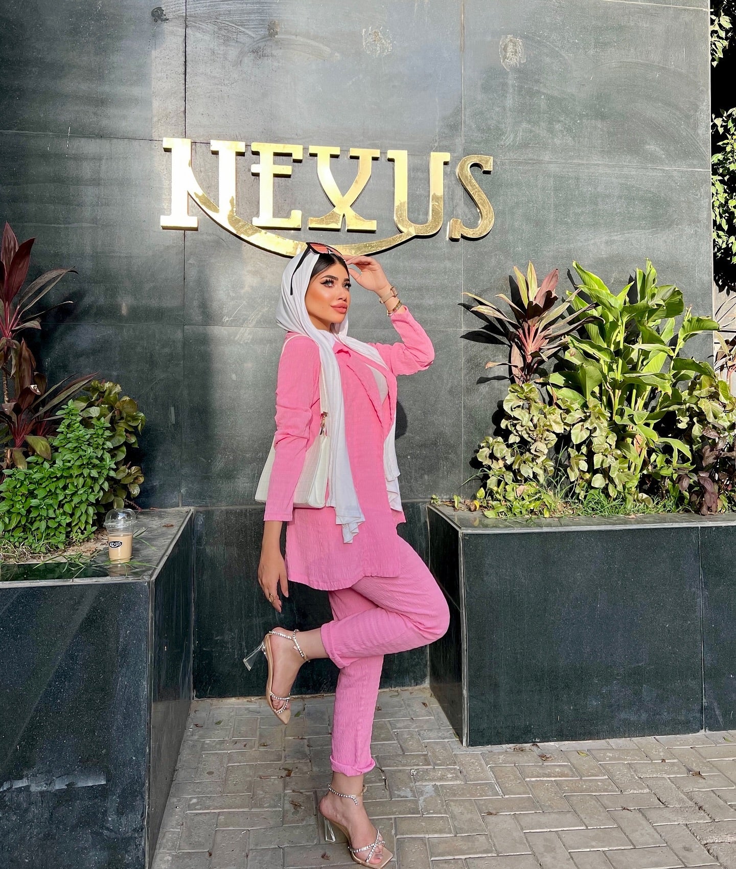 Pink suit