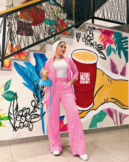 Pink suit