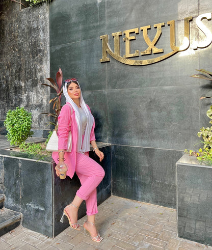 Pink suit