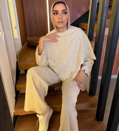 Beige suit