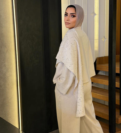 Beige suit