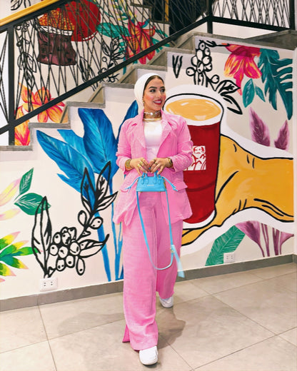 Pink suit