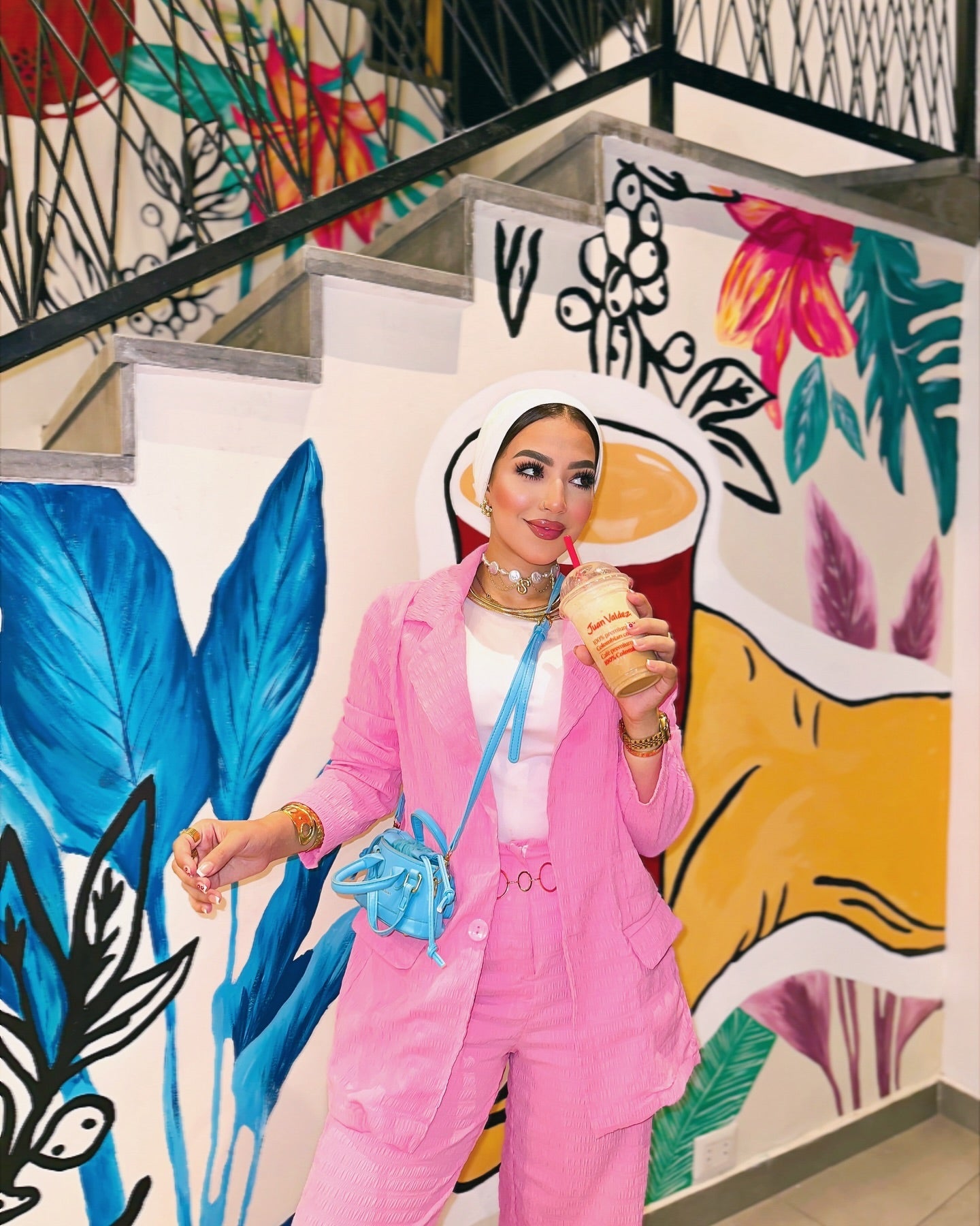 Pink suit