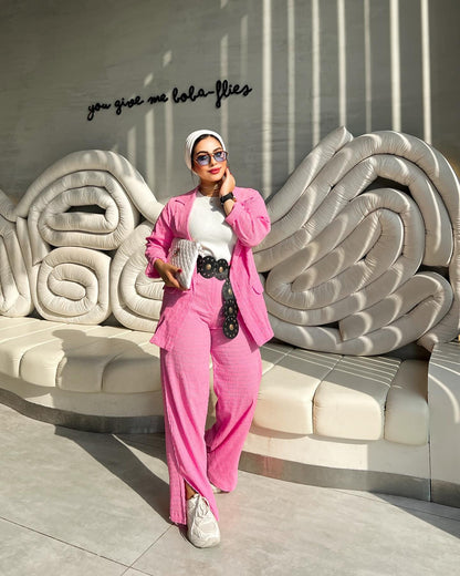 Pink suit