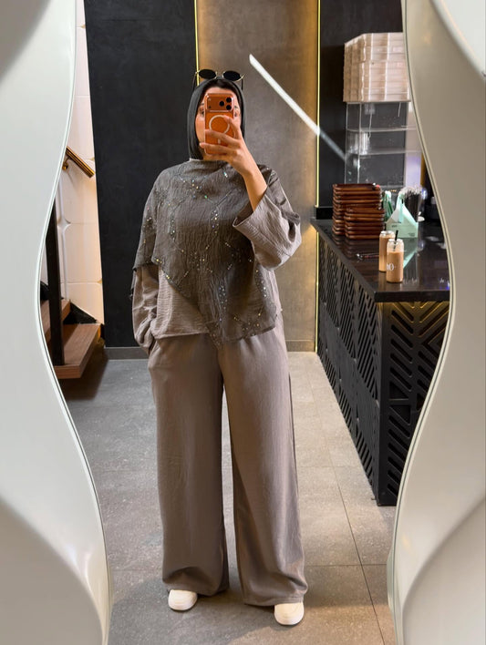 Gray suit