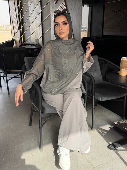 Gray suit